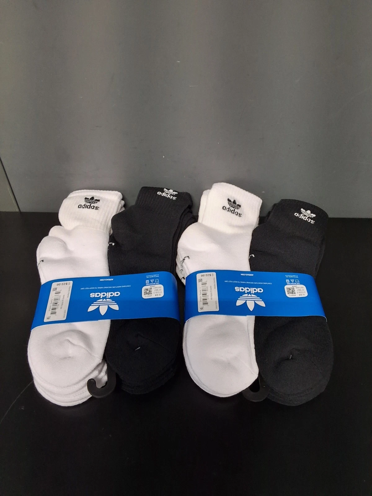 Calze Adidas Quarter Uomo Taglia Large Confezione da 6 