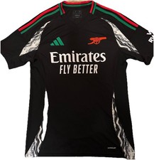 Adidas Arsenal Away Jersey 2024/25 Black Aeroready Soccer Shirt Men’s Medium