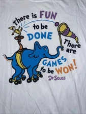 Life Is Good Womens XL Crusher T Shirt Dr Seuss There Is Fun To Be Done