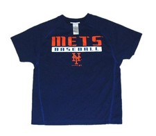 New York Mets Kids Youth Blue Short Sleeve Polyester shirt Sz. X-Small 4-5 New