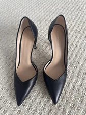 🌺Stuart Weitzman Avenue 75 Leather Pump, Size 8.5 Black