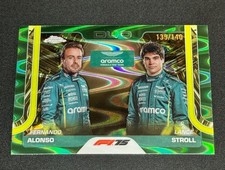 2025 Topps Chrome F1-Aston Martin F1 Duo #168- Forest Green Refractor 139/140!