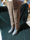 RODEBJER Brown Suede & Leather Knee High Boots 3 ½” Heel sz 6.5-7 EUC! — photo 8