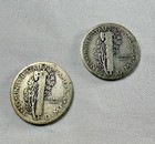Mercury Dime 1921 D and 1921 P, Lot of 2 — photo 2