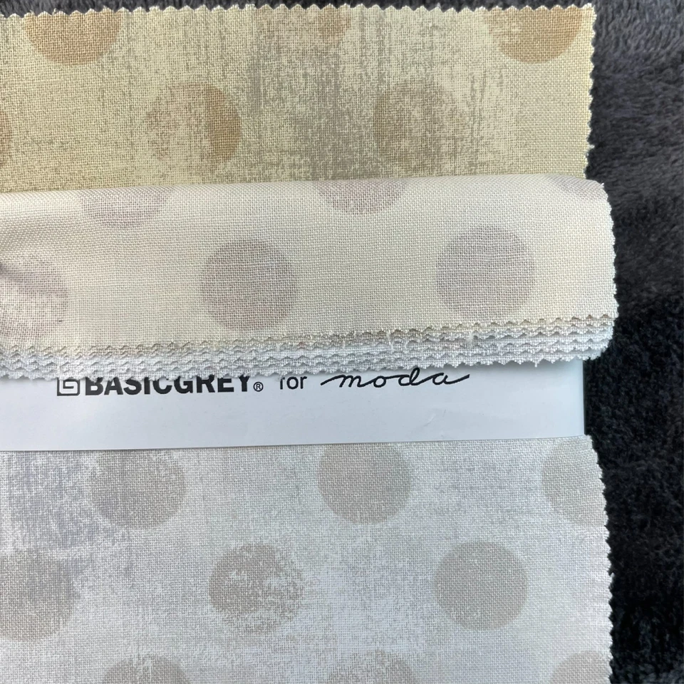 MODA Fabric Grunge Hits the SPOT BasicGrey Polka Dot Charm Pack 42 - 5x5 - Image 3 of 4