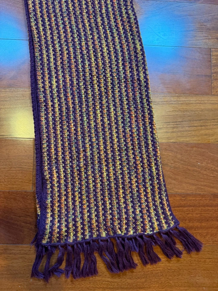 Bufanda Tejida Missoni Foulard X-Long Mezcla Lana Etiqueta Naranja | 72"L 13"W Foto 3 de 4