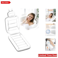 Ultra-Thick 2.3" Bath Cushion with Anti-Slip Suction Cups for Ultimate Comfort