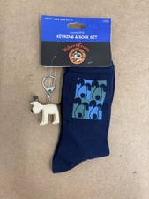 Wallace & Gromit Keyring And Sock Set 1989 Brand New Size 6 Half To 11
