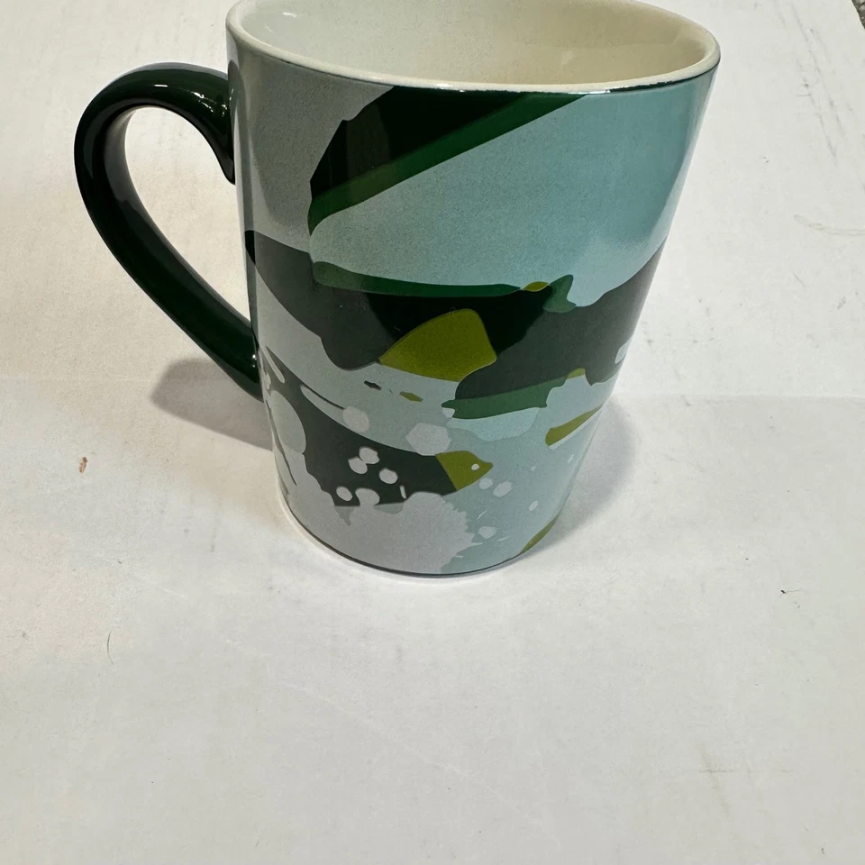 Taza de café Starbucks, 10 fl oz, patrón de camuflaje verde, taza de cerámica Foto 3 de 4