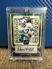 2024 Panini Certified - Mirror Signatures Dave Krieg #MS-DK Green /5 (AU)