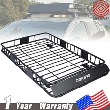 64" x 39" x 6" For Ford Rooftop Cargo Carrier Basket Roof Rack Luggage Holder