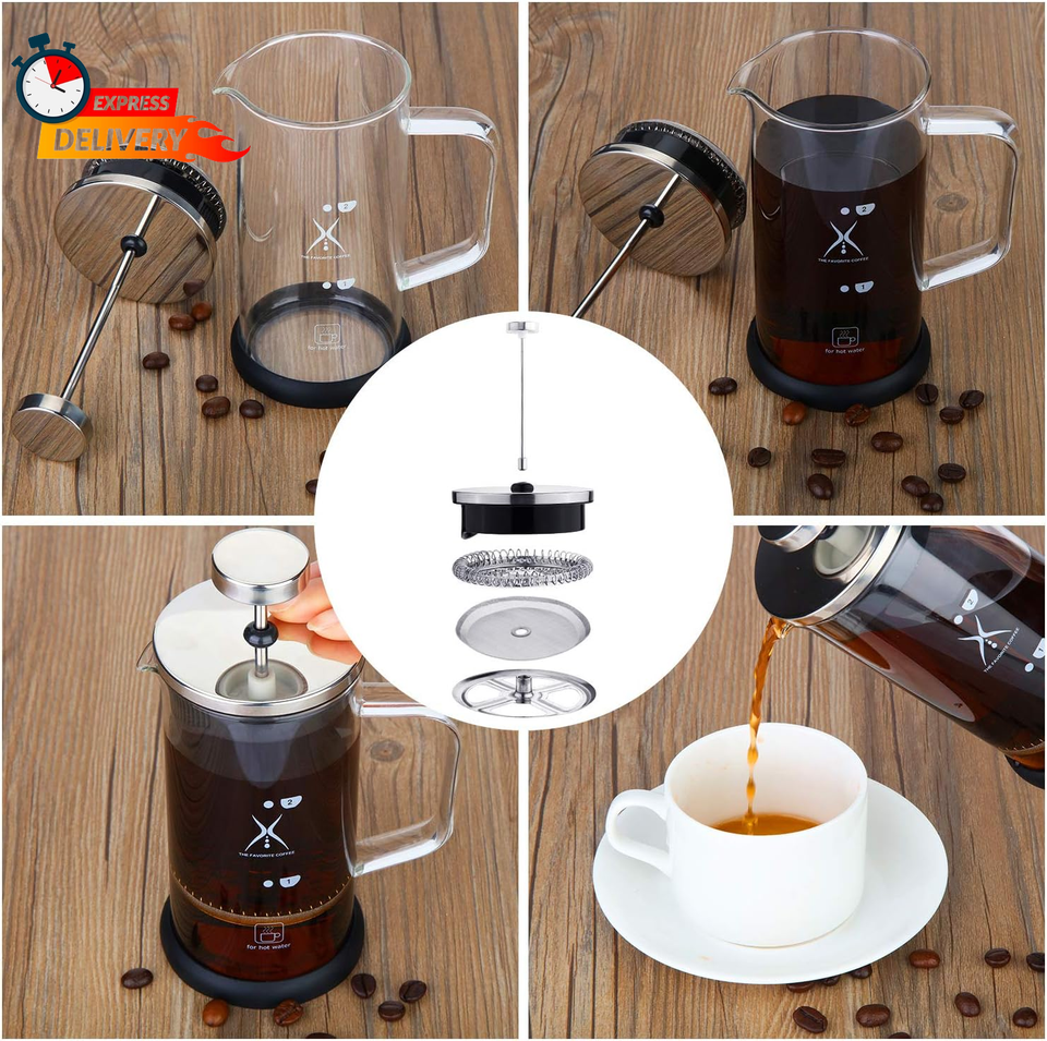 Boao French Press Ersatzfilter 4 Zoll - Edelstahl Mesh Sieb Für Kaffeepressen