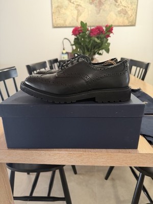Tricker s Bourton Black Olivvia Leather Vibram Sole US Mens 9 Uk 7.5 Retail $765
