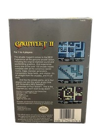 Gauntlet II NES Nintendo four player game with box