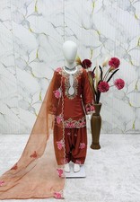 Readymade kids girls top salwar party wear eid indian girls designer dress