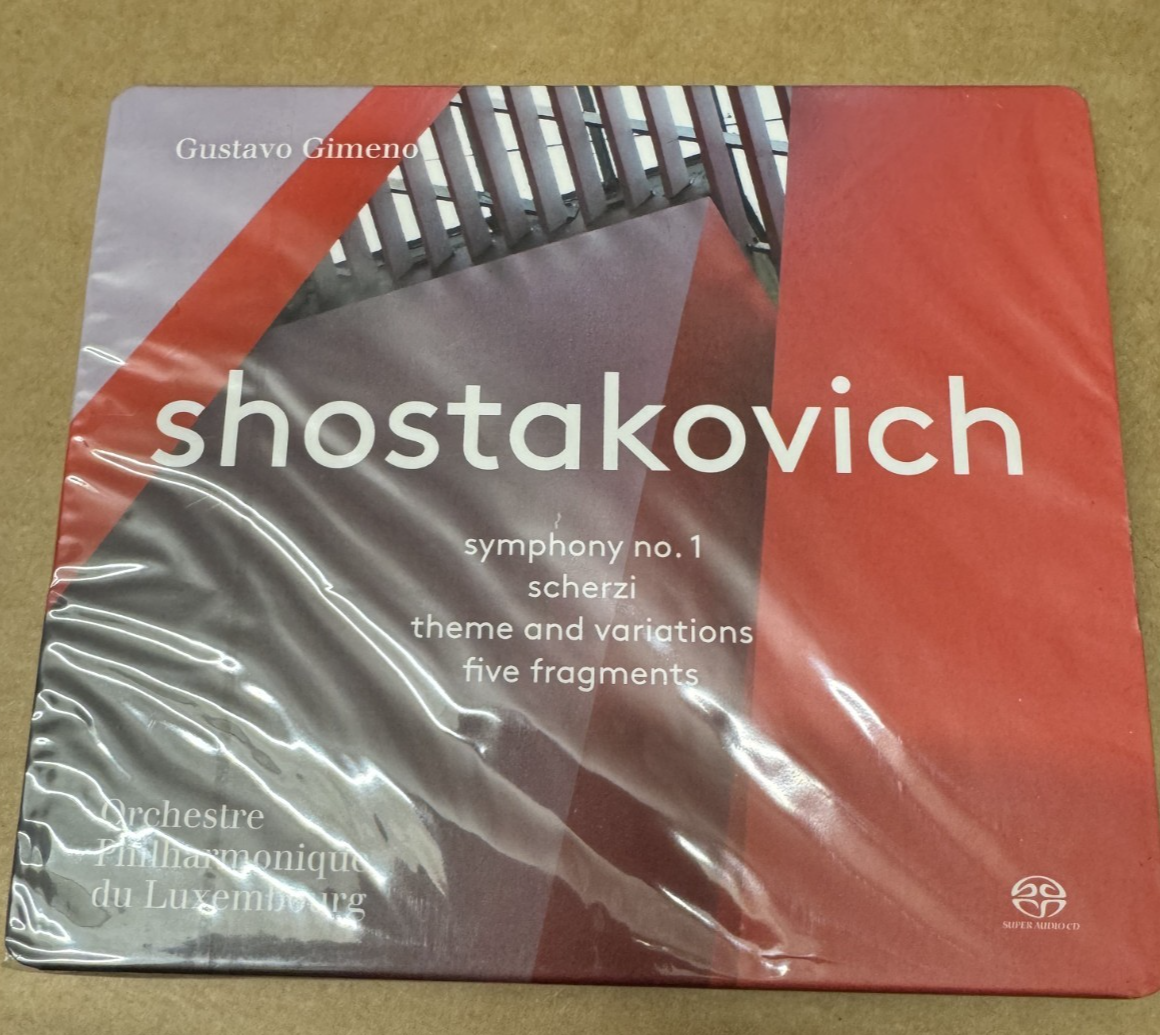 Shostakovich: Symphony No. 1 & Other Short Works Gimeno NEW CD SACD