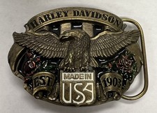 Harley Davidson Officially Licensed Siskiyou Buckle Co. Eagle USA Buckle