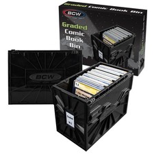 5 BCW Graded Certified Comic Book Storage Plastic Bin Stackable Box Heavy Duty