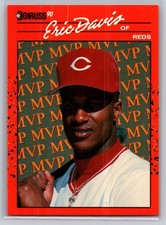1990 Donruss Baseball Bonus MVP's #BC-23 Eric Davis - VG - Cincinnati Reds