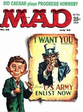 Mad #48 VG; E.C | low grade - Uncle Sam I Want You - w/Bag+Board