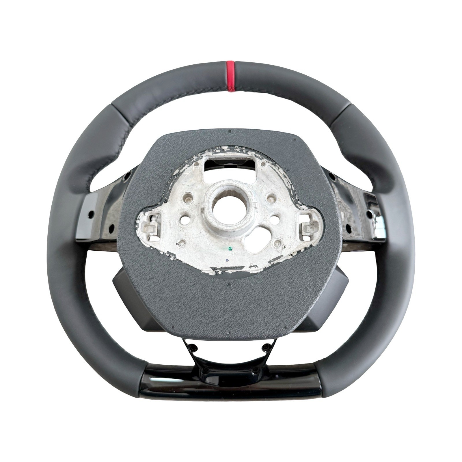 GENUINE OEM LAMBORGHINI HURACAN PERFORMANTE EVO STO LEATHER RED STEERING WHEEL