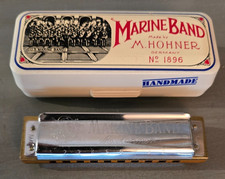 Hohner 1896 Marine Band Harmonica, Key of C, Original Box