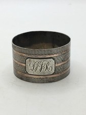 Antique 1923 Sterling Silver Napkin Ring Birmingham EJH CB 23.2g CN2 P267