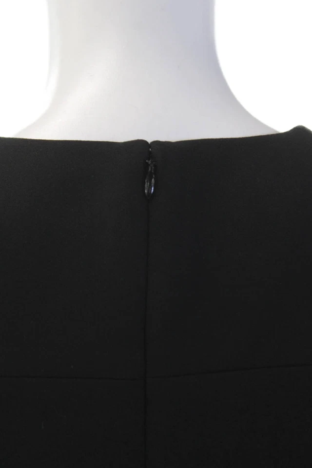 Rachel Zoe Womens Sleeveless High Rise Flare Leg Jumpsuit Black Size 2 - Image 4 of 4