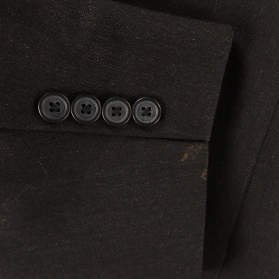 Chaqueta Nautica L 44R Gris Carbón 100% Lana Sarga Abrigo Deportivo Blazer Clásico Foto 4 de 4