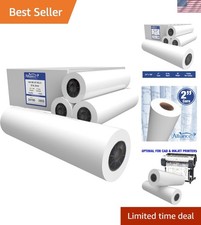 Uncoated 20lb CAD Bond Roll - 24" x 150'  4 Pack  Eco-Friendly