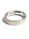 Vintage Silver Hallmarked "dedicated to the one i Love" Band Ring Size M E723