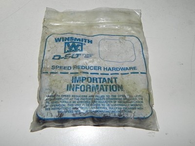 Winsmith D-90 Type SE Speed Reducer hardware pack, With Extra bolts and washers
