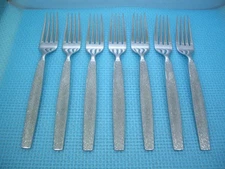 Sasaki METROPOLIS Set of 7 Dinner Forks 8 1/4" Stainless Flatware