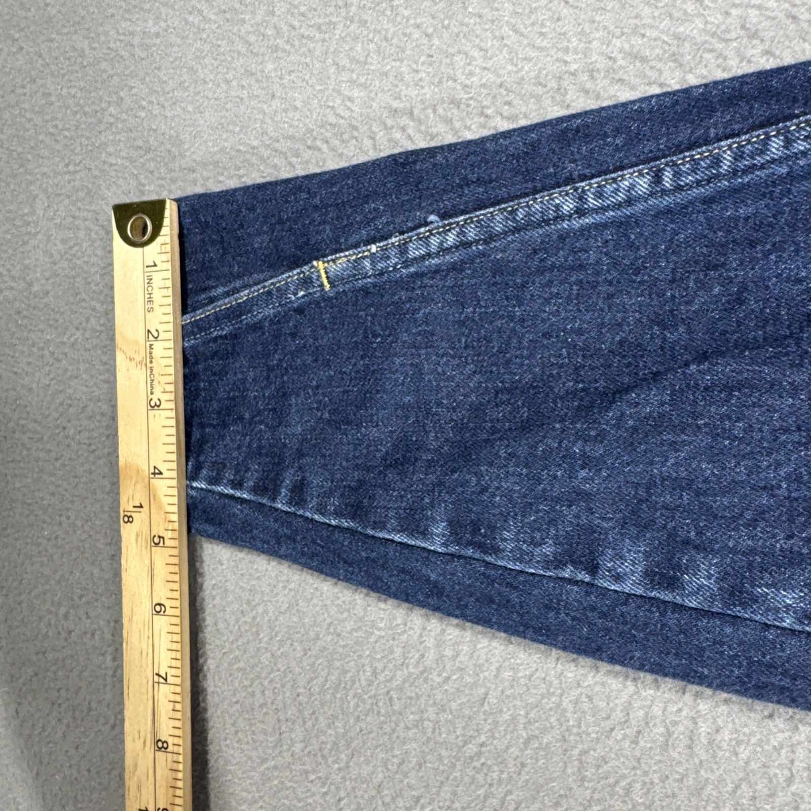 AMO Twist Jeans Womens 28x27 True Blue Distressed Faded Whiskers Dark Wash Denim