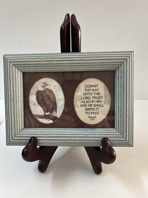 Small Picture Bald Eagle and Verse In Frame