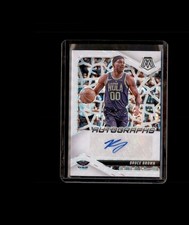 2023-24 Panini Mosaic #AM-BRC Bruce Brown Autographs Mosaic White #/25