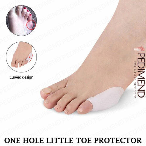 PEDIMEND Gel Little Toe Cushion Corns Calluses Bunion Blister Pain Cut Protector - Picture 8 of 17