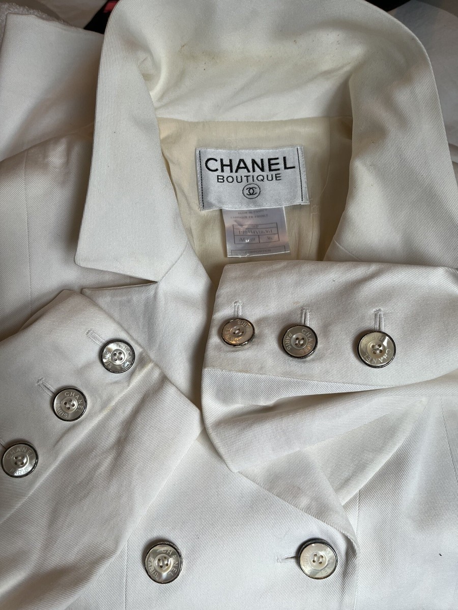 CHANEL BOUTIQUE ダークグレー ジャケット　36 ヴィンテージ CHANEL BOUTIQUE ダークグレー ジャケット 36 ヴィンテージ