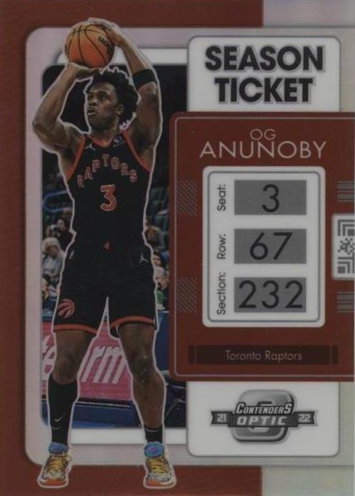 2021-22 Panini Contenders Optic - OG Anunoby #19 for sale | eBay
