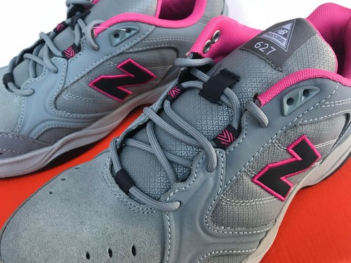 New Balance WID627GP Steel Toe Suede Pink Grey Work Sneakers Shoes Women's 9.5 - Picture 4 of 12