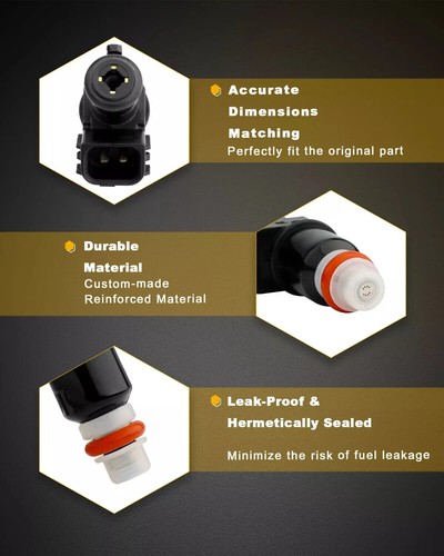 Fuel Injectors For 03-17 Honda Accord Acura MDX TL 3.5 2.0 3.0L 16450-RCA-A01 - Picture 3 of 3