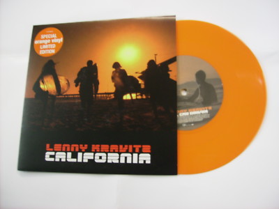 LENNY KRAVITZ - CALIFORNIA - 7'' ORANGE VINYL NEU UNBESPIELT 2004