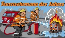 Fahne Flagge Feuerwehrmann des Jahres 90 x 150 cm