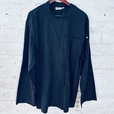 Chef Works Chefworks XL Black Vented Button Up LongSleeve Uniform