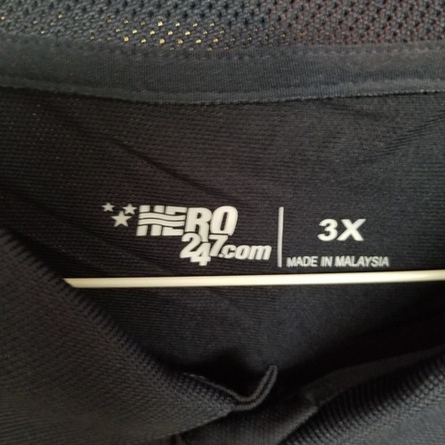 Hero 24 7 Navy Blue Long Sleeve Blank Polo Shirt Lot of 10, Size 3XL, Add Logo - Picture 2 of 3