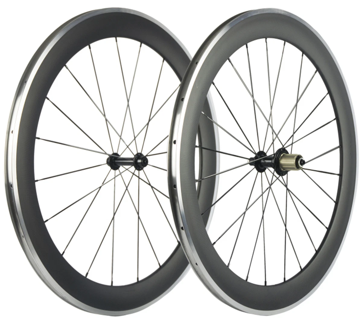 Carbon wheels with alloy brake track on sale