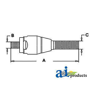 Ball Joint 9968018 fits Ford 655E 6640 675E 7740 7740O 7840 7840O 8210 8240 8340