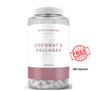 Myvitamins Coconut & Collagen With Vitamin C 180 Capsules NEW FREE UK POSTAGE!