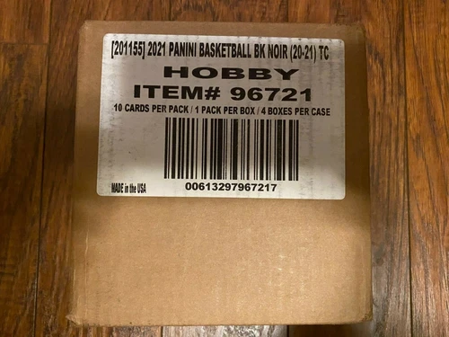 2020-21 Panini Noir Hobby Basketball 4 box sealed case 2021