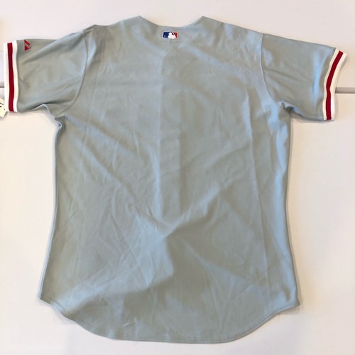 MLB Philadelphia Phillies Majestic Baseball Jersey Gray away NWT Mens 52 XXL - Picture 3 of 10
